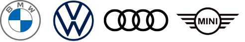BMW, Volkswagen, Audi, MINI logos
